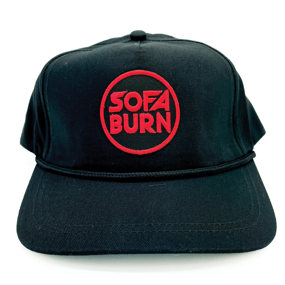 SofaBurn Red Logo Patch Hat